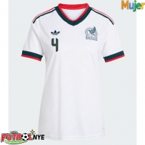 Camiseta México Edson Alvarez #4 Visitante Equipación para mujer Mundial 2026 manga corta